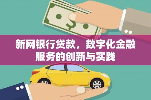 海端新网银行贷款，数字化金融服务的创新与实践