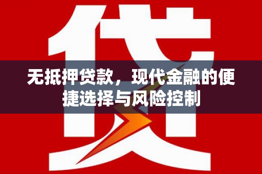 崇左无抵押贷款，现代金融的便捷选择与风险控制