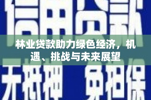 鼓楼林业贷款助力绿色经济，机遇、挑战与未来展望