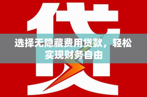 朱家尖选择无隐藏费用贷款，轻松实现财务自由