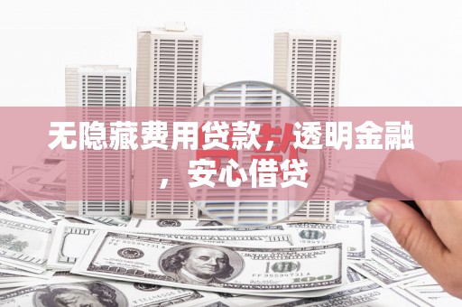 七星无隐藏费用贷款，透明金融，安心借贷