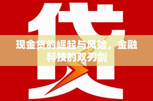 双城现金贷的崛起与风险，金融科技的双刃剑