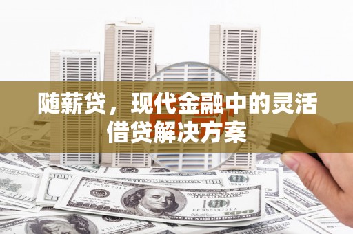 郊区随薪贷，现代金融中的灵活借贷解决方案