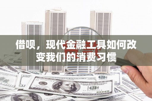 文安借呗，现代金融工具如何改变我们的消费习惯
