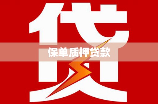 临高保单质押贷款