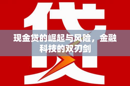 松潘现金贷的崛起与风险，金融科技的双刃剑
