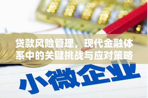 崁顶贷款风险管理，现代金融体系中的关键挑战与应对策略