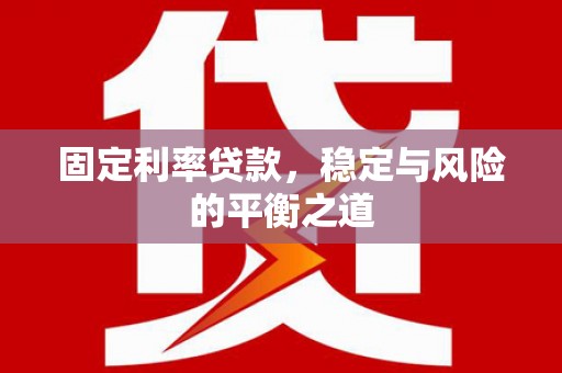 凤台固定利率贷款，稳定与风险的平衡之道